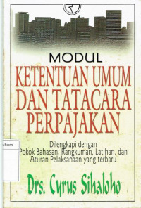 Modul ketentuan umum dan tata cara perpajakan