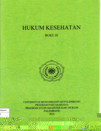Hukum kesehatan buku I I I