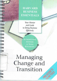 Managing change and transition