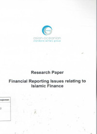 Research paper financial reporting issues relating to islamic finance