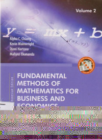 Fundamental methods of mathematics for business and economics volume 2