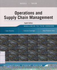 Operations and Supply Chain Management: International Student Version Eight Edition