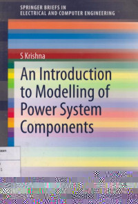 An Introduction to Modelling of Power System Components