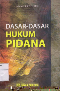 Dasar-dasar Hukum Pidana