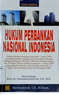 Hukum Perbankan Nasional Indonesia